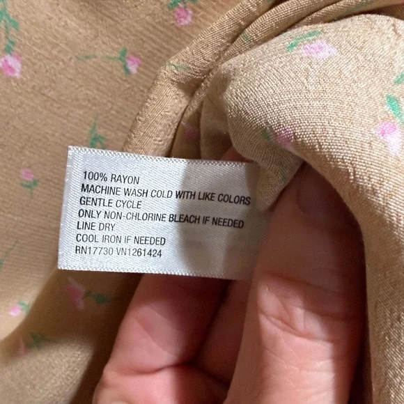 NWT Wild Fable Size XXL Beige Floral Maxi Skirt - Picture 8 of 9